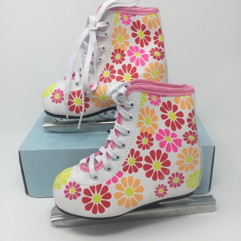American 380 Flower Power Double Runner Ice Skate